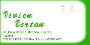 vivien bertan business card